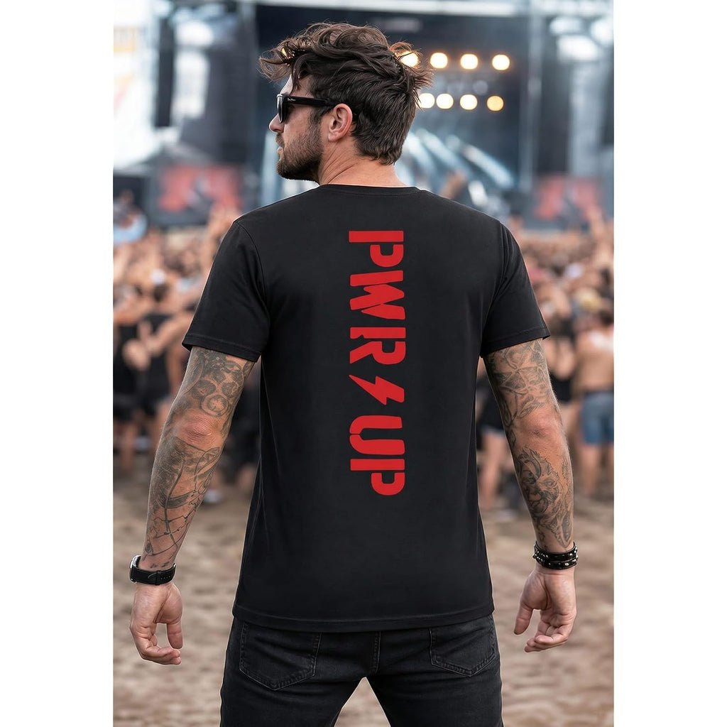 Tstars Ac/Dc Jagged Logo Band Power Up Tee For Men For Those About To Rock N Roll Shirt T-Shirt