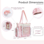 Ita Bag With Diy Accessory Kit - Clear Window Y2K Kawaii Lace Crossbody Bag With Display Insert For Pins & Button Badges