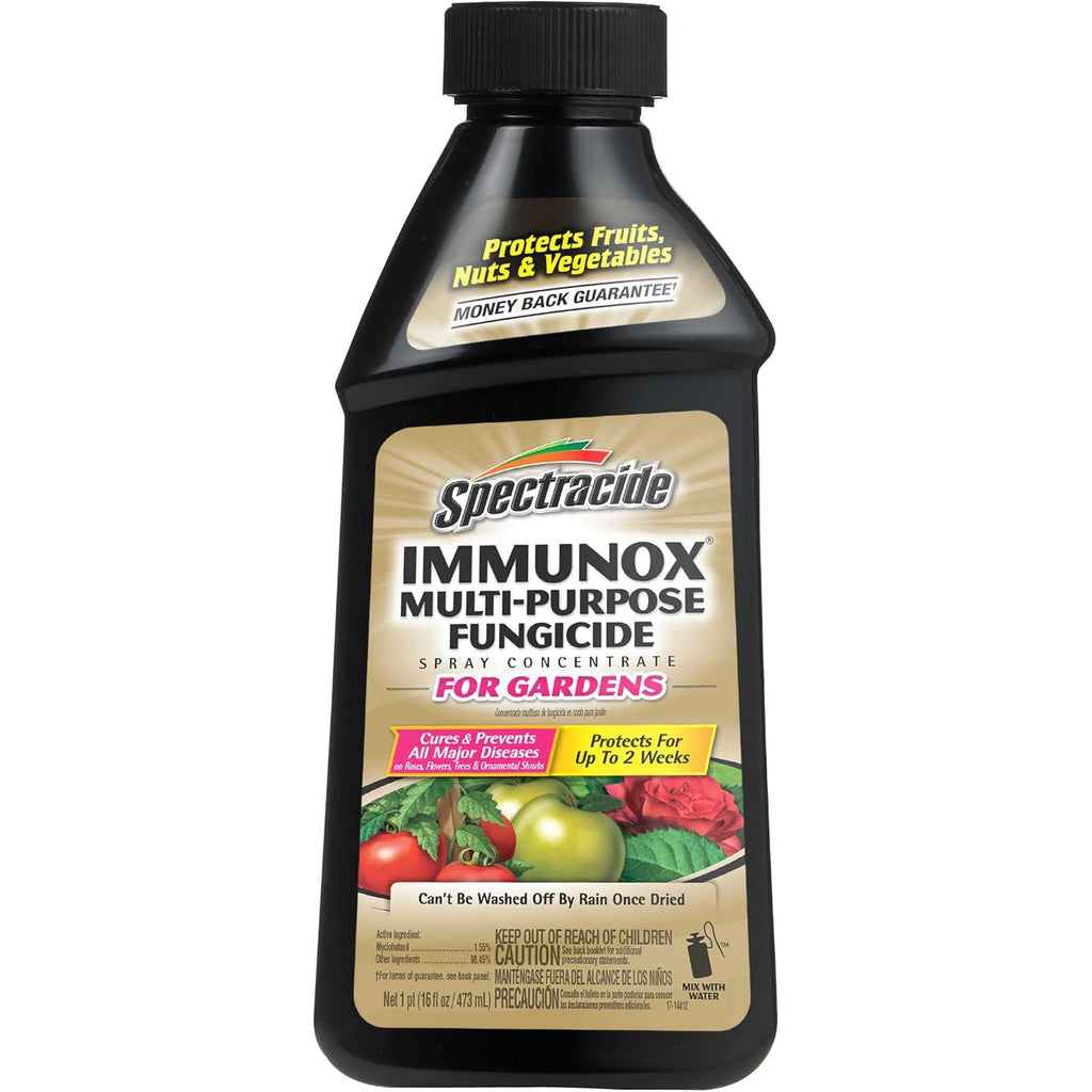 Spectracide Immunox Multi-Purpose Fungicide Spray Concentrate For Gardens 16 Ounces, Protects Up To 2 Weeks