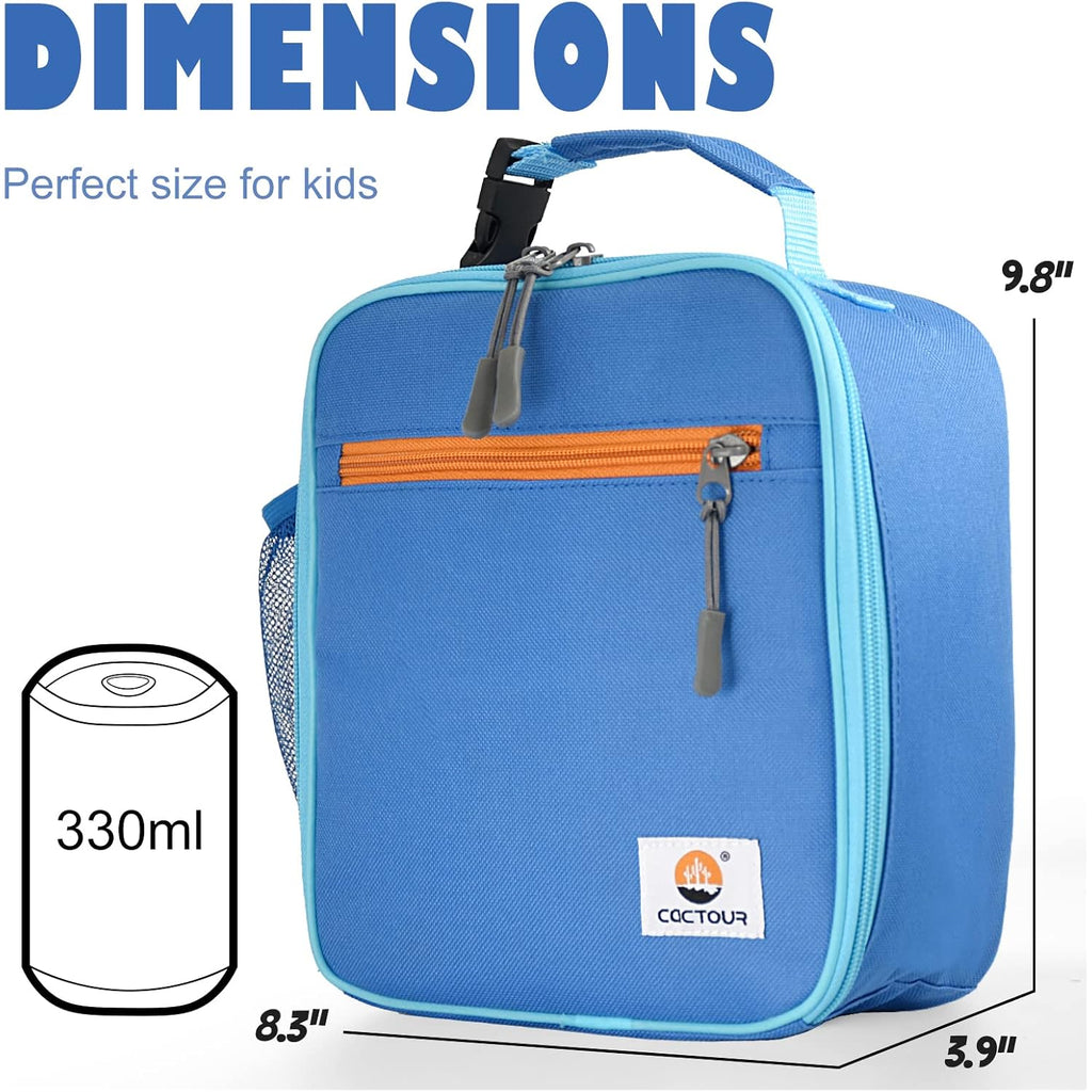 Lunch Box Kids,Premium Insulated Lunchbox For Girls Boys,Soft Mini Cooler Bag Back To School Thermal Reusable Lunch Bag For Work School Picnic (Blue)