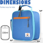 Lunch Box Kids,Premium Insulated Lunchbox For Girls Boys,Soft Mini Cooler Bag Back To School Thermal Reusable Lunch Bag For Work School Picnic (Blue)