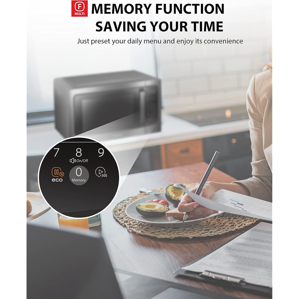 Toshiba Ml-Em45P(Bs) Countertop Microwave Oven With Smart Sensor And 13.6" Removable Position Memory Turntable, Sound On/Off Function, 1200W, 1.6 Cu.Ft, Black Stainless Steel
