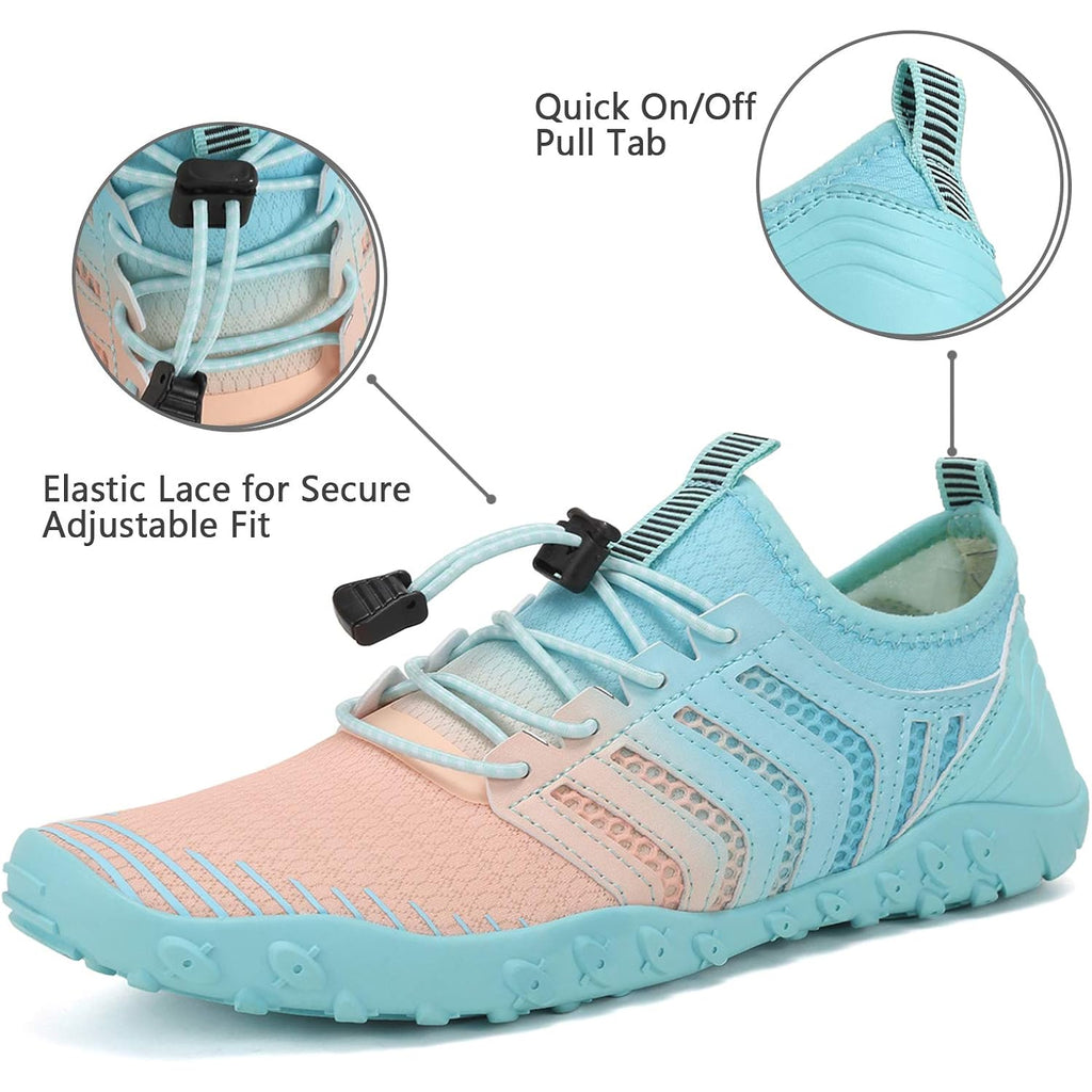 Watelves Water Shoes Mens Womens Barefoot Beach Swim Shoes Quick-Dry Aqua Socks Pool Shoes For Surf Yoga Water Aerobics