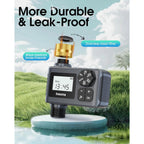 Water Timer For Outdoor Garden Hose, Hose Timer With Rain Delay/Manual Mode, Automatic Drip Irrigation Controller System For Lawn Yard Garden Watering