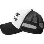 Milfin Aint Easy Funny Gag Trucker Hat for Adult Humor Adjustable Mesh Sport Baseball Caps for Women Men Black Black