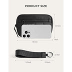 Womens Wallet Card Holder Purse With Zipper Quilted Phone Wallet Rfid Blocking Small Wristlet Wallets For Everyday, Travel (Black)