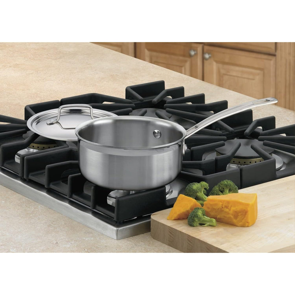 Cuisinart 1.5 Quart Multiclad Pro Triple Ply Saucepan W/Cover, Mcp19-16N