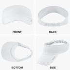 Sukeen Cooling Stretchy Visor Free Size Cool Hat with UV Protection Brim Peak Vizor for Golf,Tennis,Cycling,Running