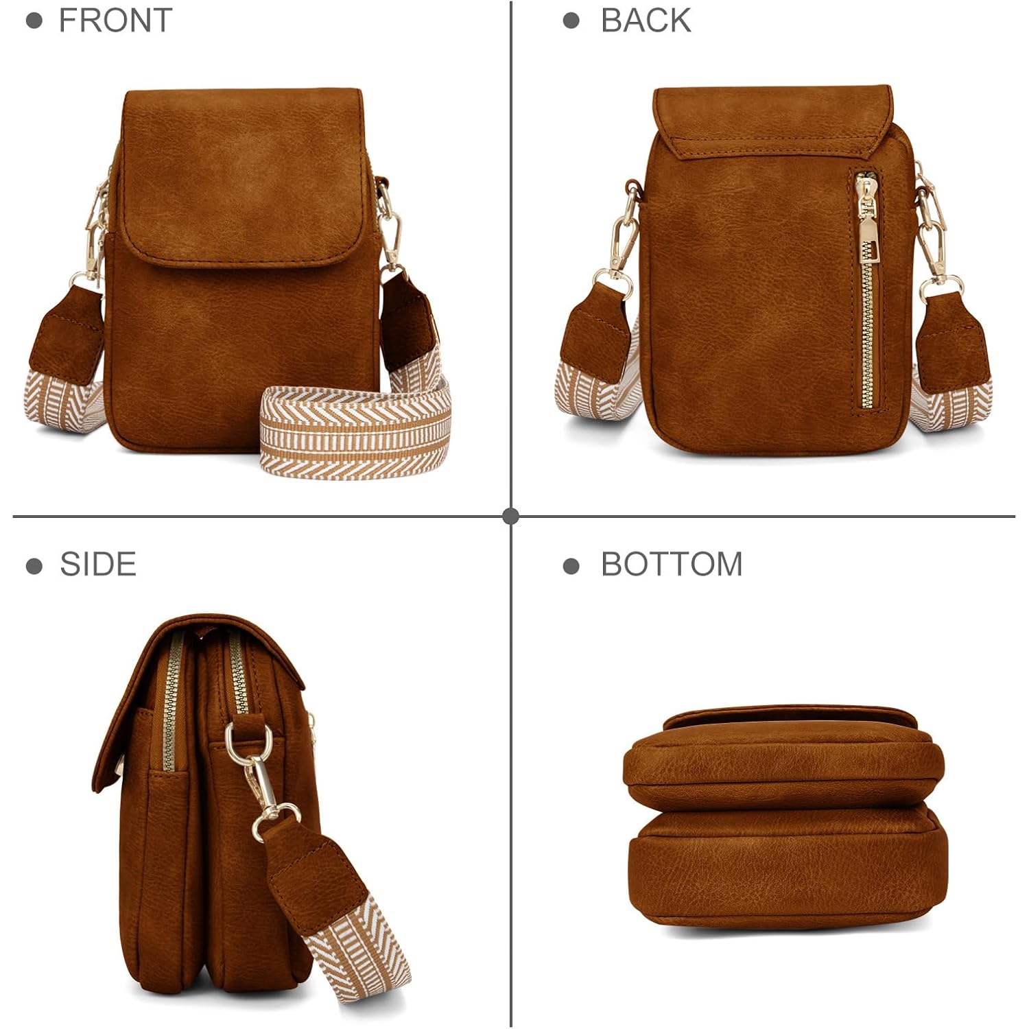 Fashion Small Crossbody Bags for Women Trendy Designer Cell Phone Purses Wallets with Card Holder Anti Theft Travel