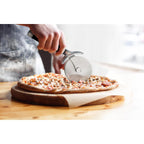 Kitchenaid Classic Pizza Wheel With Sharp Blade For Cutting Through Crusts, Pies And More, Built In Finger Guard For Safety And Comfort Grip To Protect Fingers, Dishwasher Safe, 9-Inch, Black
