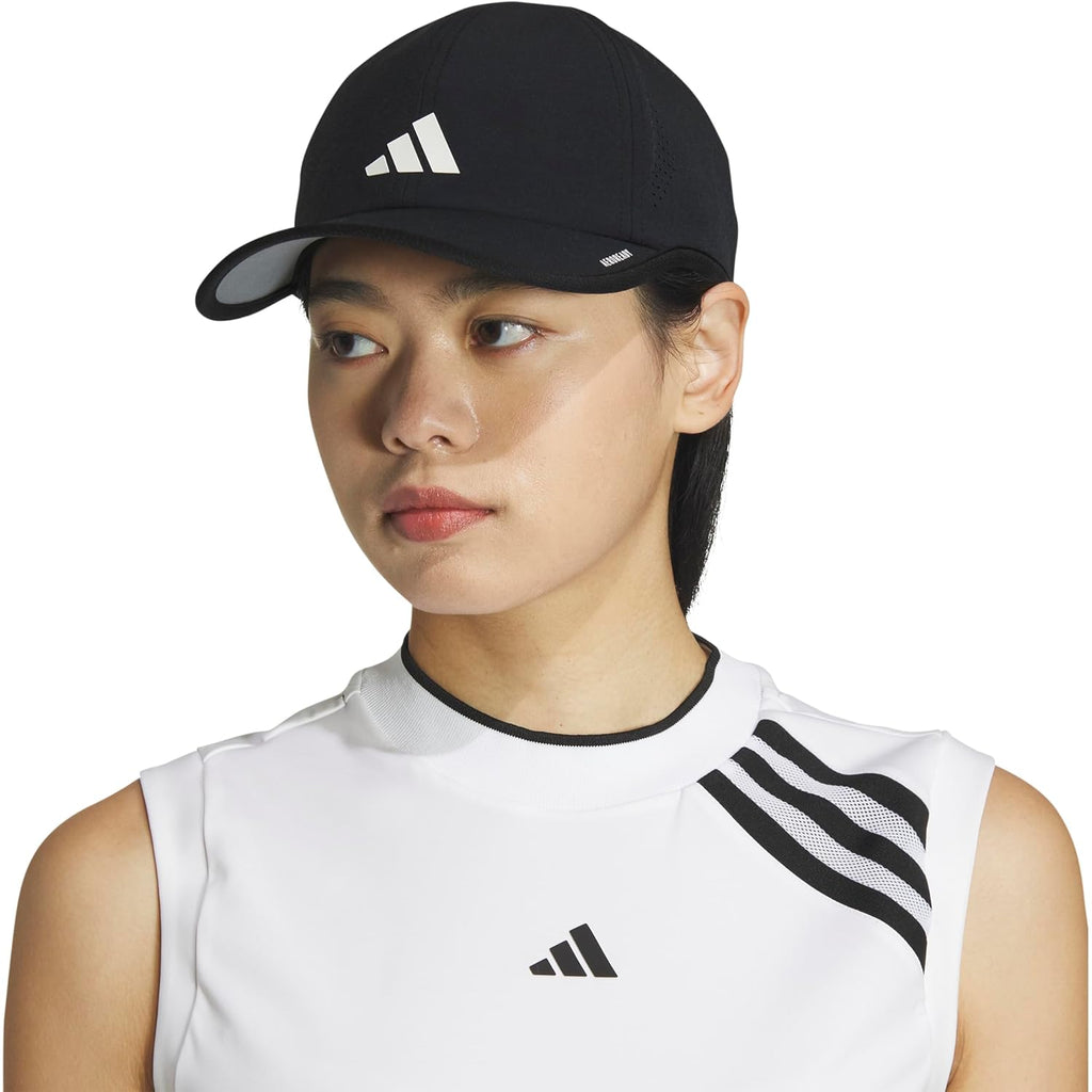 adidas Women's Superlite Hat – Lightweight Moisture-Wicking Cap for Workout and Training Black/White/3