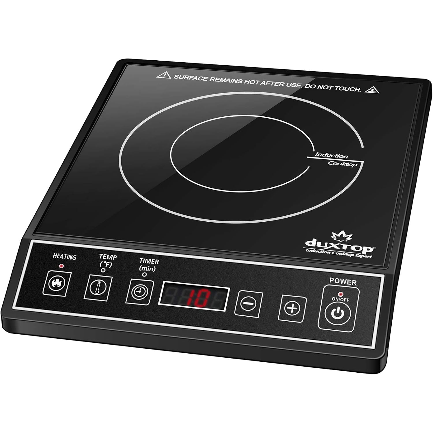 Duxtop 1800W Portable Induction Cooktop Countertop Burner, Black 9100Mc/Bt-M20B