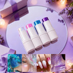 YOUNG VISION Body Glitter Stick, Chunky Mermaid Face Glitter Makeup, Mess-Free Long Lasting Hair & Body Shimmer Sequins for Siren Eyes Halloween Cosplay Festival Accessories - Ocean Blue