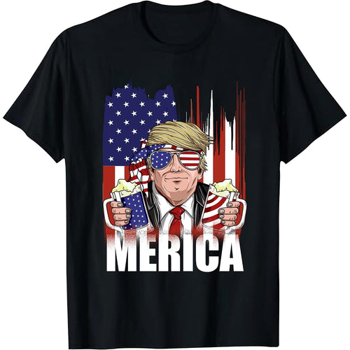 4Th Of July Shirts For Men:Independence Day American Flag Patriotic Higher Quality Short Sleeve T-Shirt