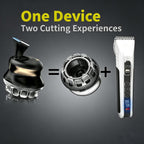 Moricsom® Self Haircut Kit For Men With Trimmer Electric Hair Clipper For Even Buzz Cut Crew Cuts Waterproof Cordless Led Display Usb-C Rechargeable Diy Haircut At Home And Easy To Clean