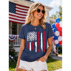 Patriotic Shirts for Women American Flag Shirt 4th of July Tshirt Graphic Tees Casual Short Sleeve Tee Top