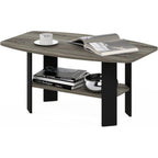 Furinno Simple Design Coffee Table, French Oak Grey/Black