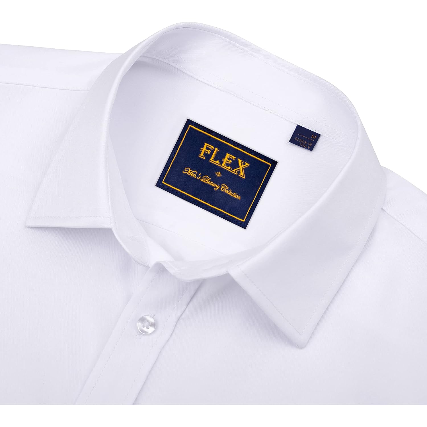 Alimens & Gentle Mens Short Sleeve Dress Shirts Wrinkle Free Solid Casual Button Down Shirts With Pocket