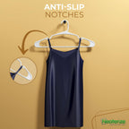 Neaterize Clothes Hangers Plastic 100 Pack For Adults - Plastic Hangers, The Perfect Coat Hanger And Space Saving Clothes Hangers For Closet - White Hangers