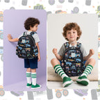 Toddler Backpack For Boys Girls 2-4, 12" H Kids Backpacks For Kindergarten Preschool, Small Bookbag For Daycare Travel (Black, 12''- Not Fit A4 Folder)
