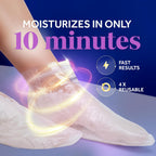 Dr. Scholl's Pedi Perfect Warming Paraffin Spa-Inspired Foot Mask-Hydrating Blend of Paraffin Wax, Coconut, Argan & Jojoba Oil, Helps Restore & Moisturize Dry, Cracked Feet at Home, Reusable up to 4x