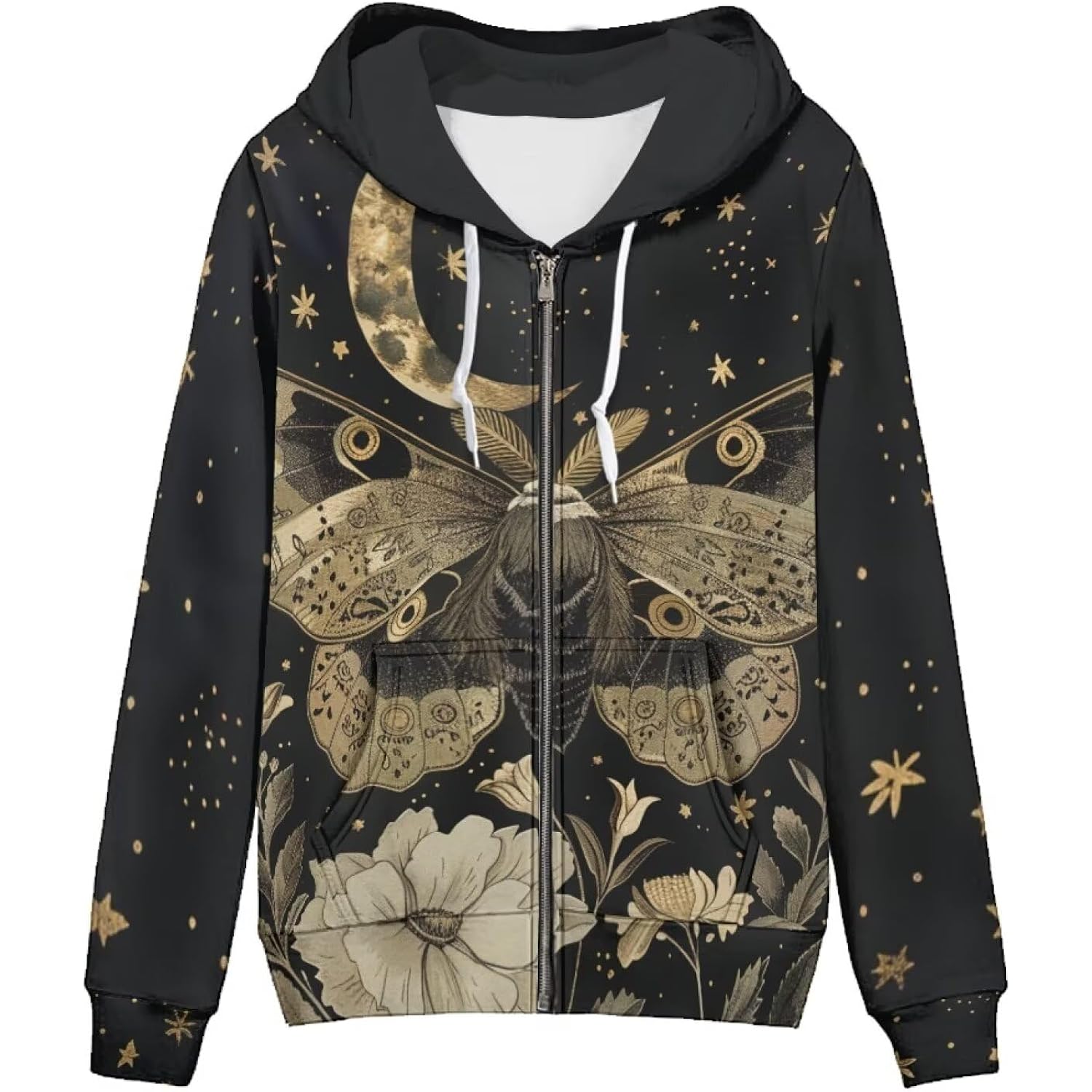 Zip Up Hoodie Women Long Sleeve Oversized Sweatshirts Fall Y2K Hoodie Jacket With Pockets