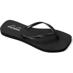 Shevalues Women'S Slim Square Toe Flip Flops Comfortable Summer Rubber Thong Sandals For Beach, Shower & Pool