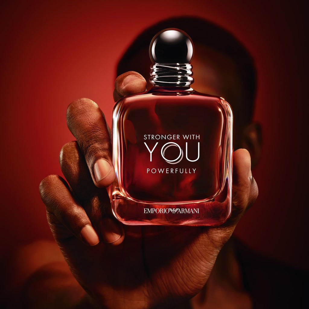 Armani Beauty - Stronger With You Powerfully - Cologne for Men - Warm and Spicy Men’s Fragrance - With Chestnut Accord, Sweet Cherry & Lavender