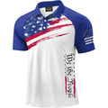Mainfini Men'S Patriotic Polo Shirts Stretch Upf 50+ Short Sleeve Raglan American Graphic Golf Shirt (S-3Xl)