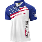 Mainfini Men'S Patriotic Polo Shirts Stretch Upf 50+ Short Sleeve Raglan American Graphic Golf Shirt (S-3Xl)