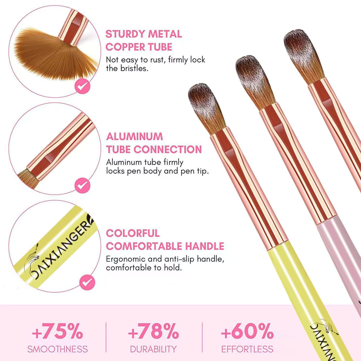 Acrylic Nail Brush Set, 9PCS Professional Nail Art Brushes for Acrylic Powder Application & 3D Nail Carving, Premium Nail Brushes Kit for DIY Home Salon Tools