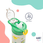 Zak Designs Kpop Demon Hunters Sage Kids Water Bottle For School Or Travel, 19Oz Stainless Steel Water Bottle With Straw, Handle, And Leak-Proof, Pop-Up Spout Cover (Rumi, Mira, Zoey)