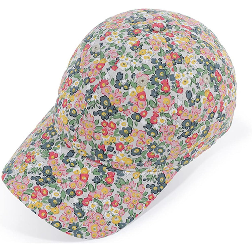 Floral Baseball Cap Cotton Dad Hat Adjustable Print Ball Cap for Women