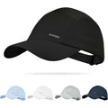 Sukeen Lightweight Baseball Cap for Women Men Running Hat with Breathable Mesh Unstructured Sports Hat for Outdoor Daily Black