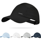Sukeen Lightweight Baseball Cap for Women Men Running Hat with Breathable Mesh Unstructured Sports Hat for Outdoor Daily Black