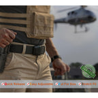 Bulliant Men Tractical Belt,Stretch Western Rigger Web Belt For Cowboy Military Heavy Duty Hiking Hunting 1.5"-Cut For Fit