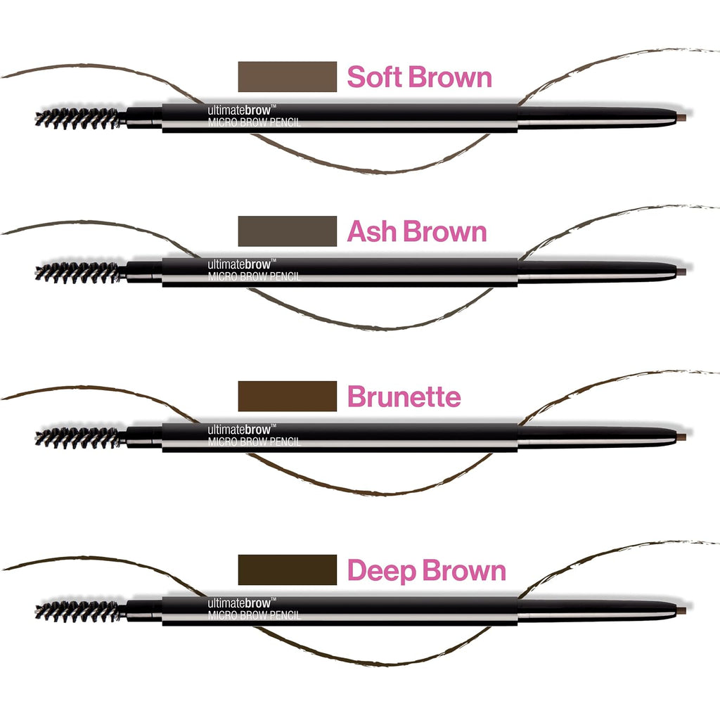 Wet N Wild Ultimate Brow Micro Eyebrow Retractable Pencil, Brunette, Ultra Fine 1.5Mm Tip, Draws Tiny Brow Hairs