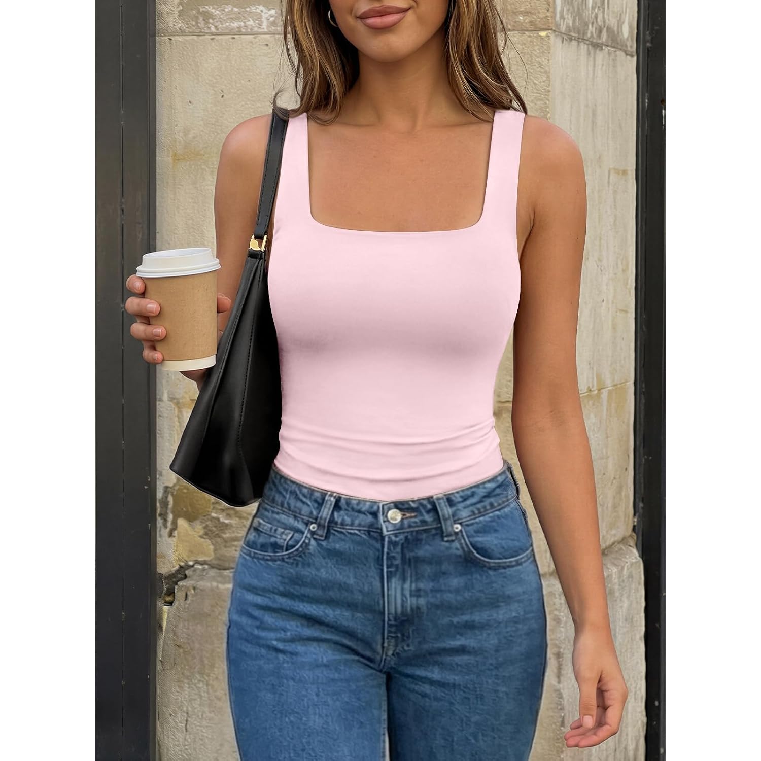 Trendy Queen Womens Double Lined Tank Tops Crop Summer Fashion Clothing 2026