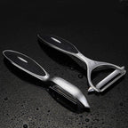 Fuhuy Vegetable, Apple Peelers For Kitchen, Fruit, Carrot, Veggie, Potatoes Peeler, Y-Shaped And I-Shaped Stainless Steel Peelers, With Ergonomic Non-Slip Handle & Sharp Blade, Good Sturdy (2Pcs)