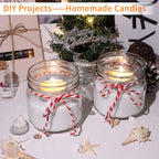 30 Pack Mason Jars 8 Oz With Regular Lids And Bands, Half Pint Canning Jars, Small Glass Jars For Honey Jelly Jam Crafts