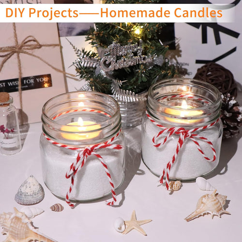 30 Pack Mason Jars 8 Oz With Regular Lids And Bands, Half Pint Canning Jars, Small Glass Jars For Honey Jelly Jam Crafts