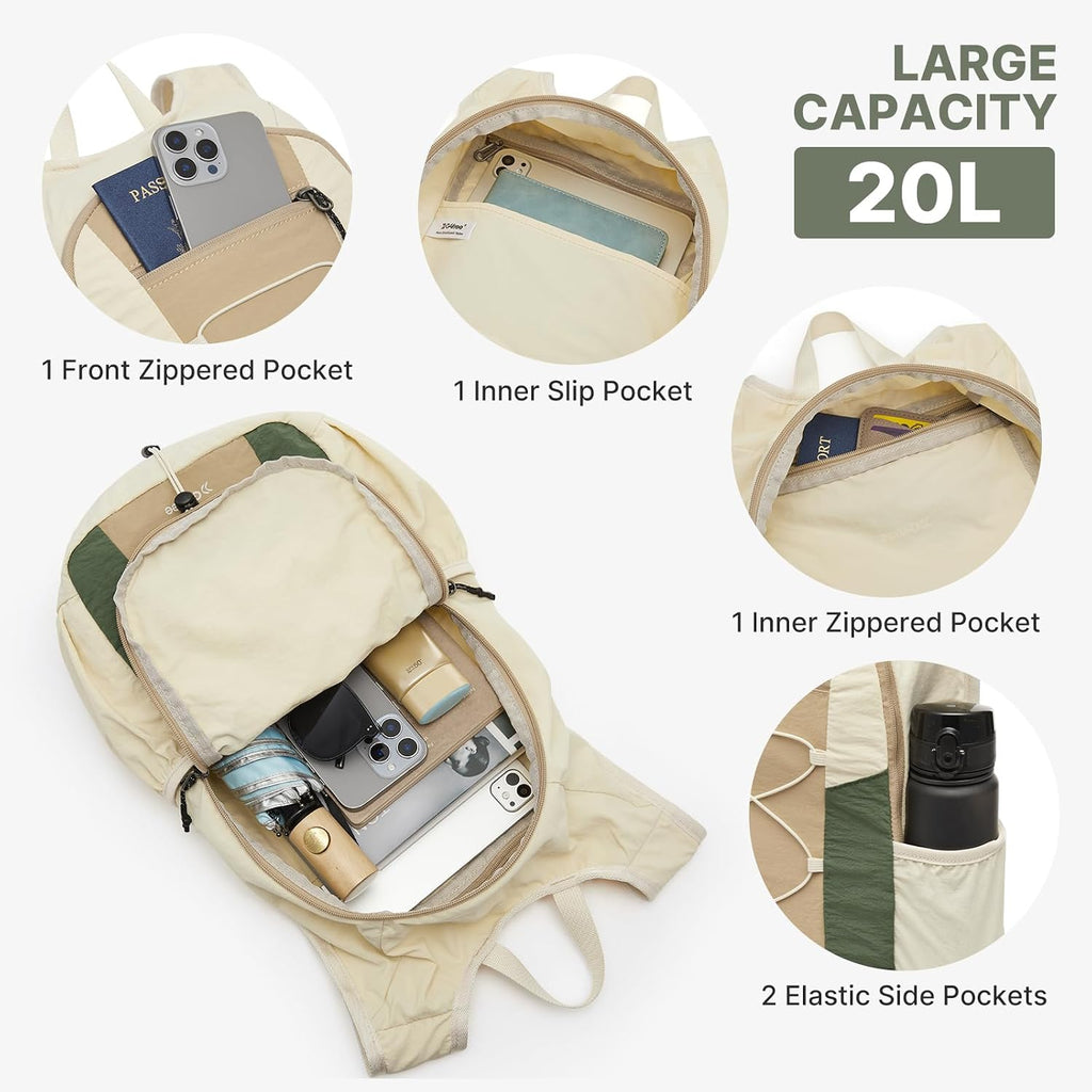 G4Free 20L Lightweight Packable Hiking Backpack For Women Men | Small Water Resistant Foldable Daypack With Phone Pocket For Travel Camping Outdoor
