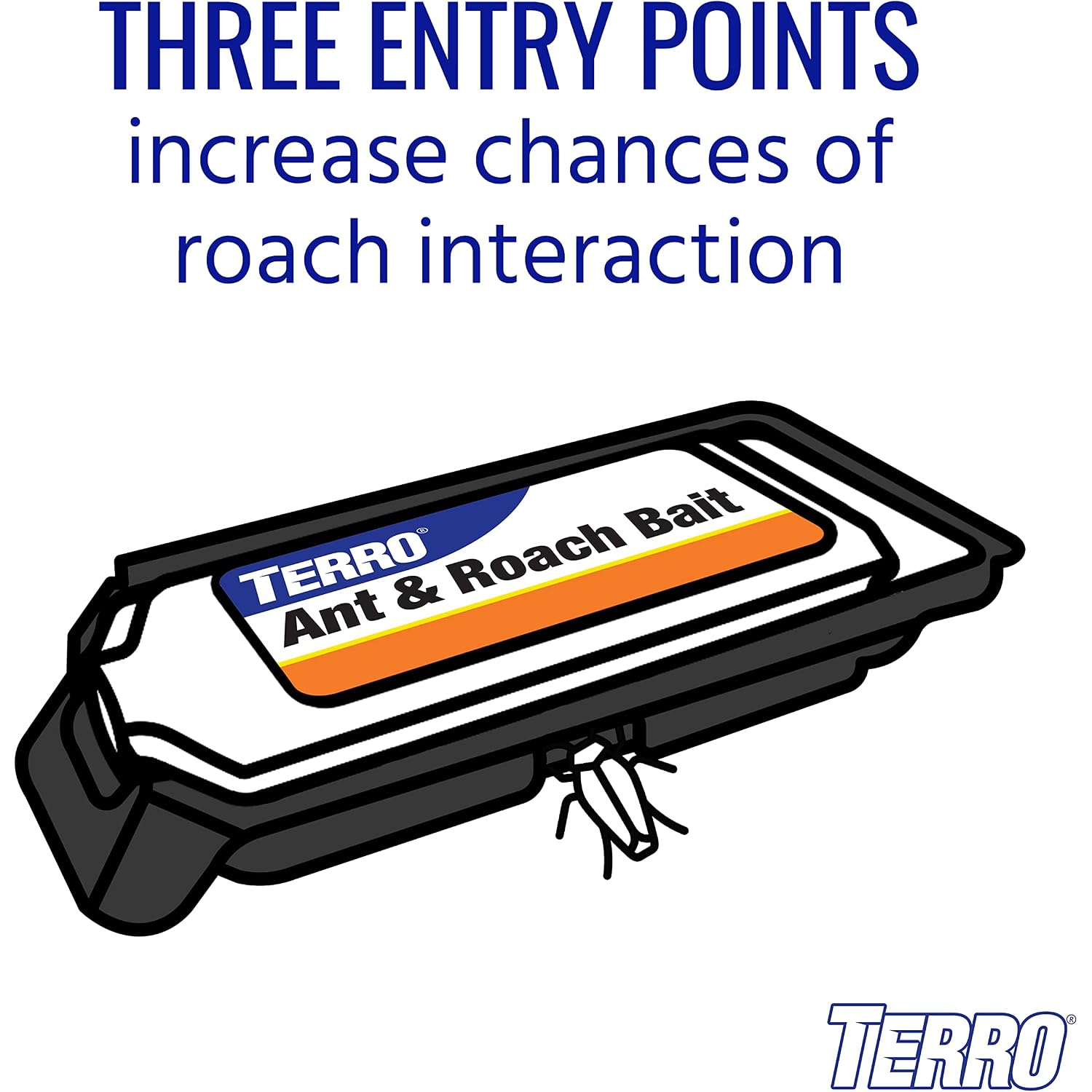 Terro Ant & Roach Bait, 4-Pack, Indoor Ant Killer And Roach Killer | Pre-Filled Dual Bait Stations Attract And Kill Ants, Roaches, And Silverfish, Ready-To-Use Indoor Bait With Twist Tab, T360