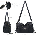Angel Kiss Hobo Bags For Women Vegan Leather Hobo Satchel Handbags Large Tote Purses Shoulder Bag