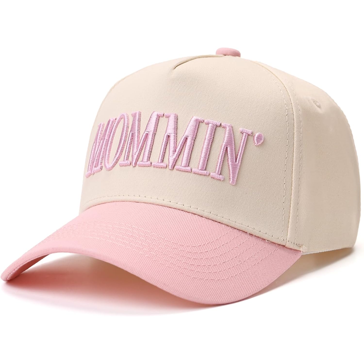 Mommin Trucker Hat, Mothers Day Mom Gifts for Women Baseball Baps Two-Tone Embroidery Mama Hats for Casual Wear M Pink