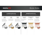 Babylisspro Replacement Blades, Standard And Fine-Tooth T-Blades For Outlining Hair Trimmers (Fx787, Fx799) And Loprofx Trimmers (Fx726, Fx729)
