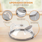 Microwave Splatter Cover for Food, Upgraded Microwave Cover with Water Steamer, Integrated Handle, Plate Covers, Splatter Guard, Cookware Lid, House Essentials for Gift, 10 Inch