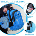 10 Pcs 17 Inch Kids Backpacks Bulk, Classic Student Bags For School | Printed Bulk Pack, Padded Straps, Side Bottle Holder, Middle School, Donation Charity Use