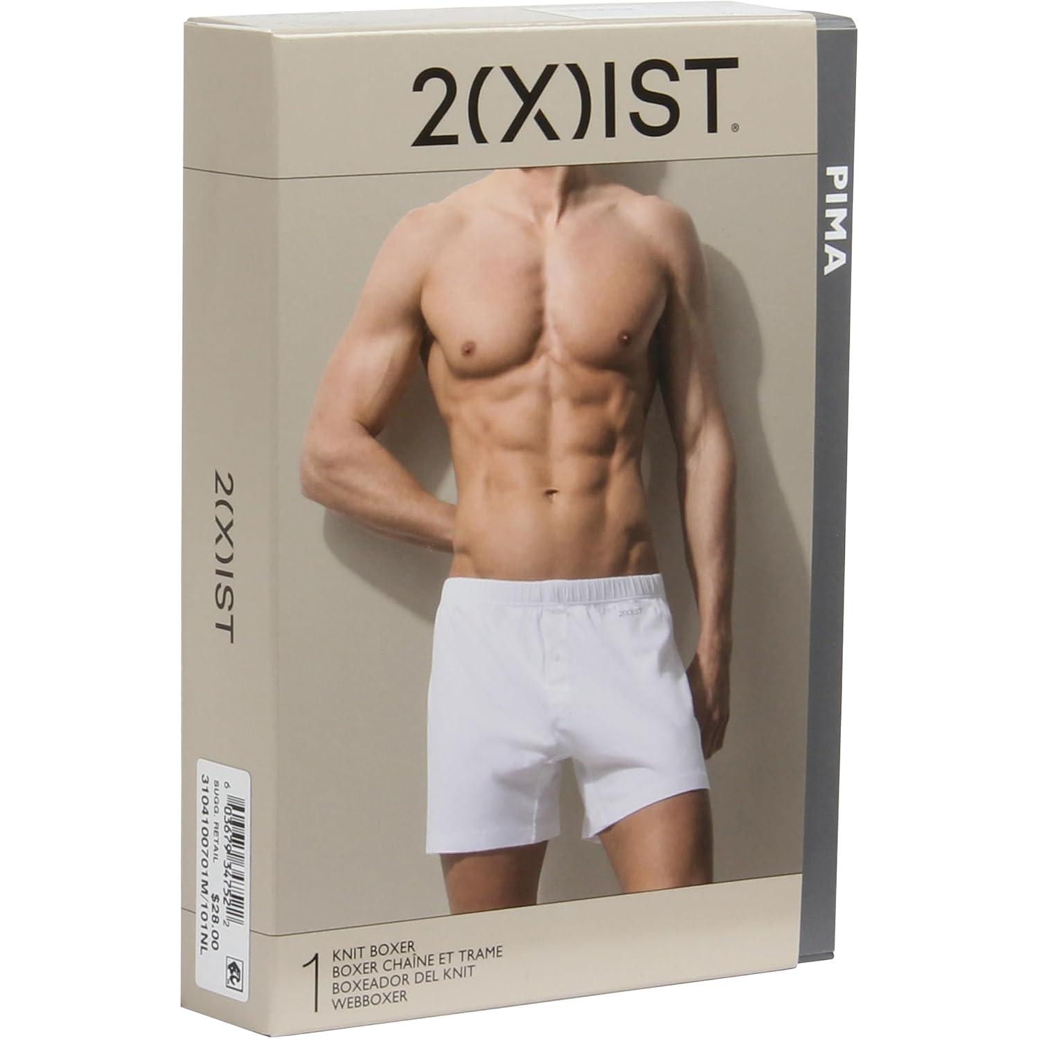 2(X)Ist Men'S Pima Knit Boxer
