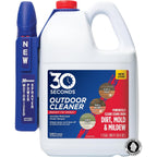 30 Seconds Mold And Mildew Stain Remover | Ready To Use | Battery Powered Spray Wand | 1.3 Gallon
